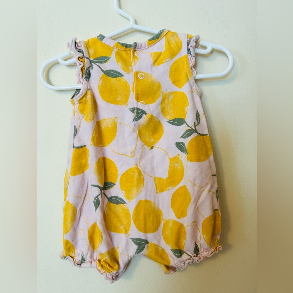 Just one you Carters Lemon Romper - Picture 2 of 3